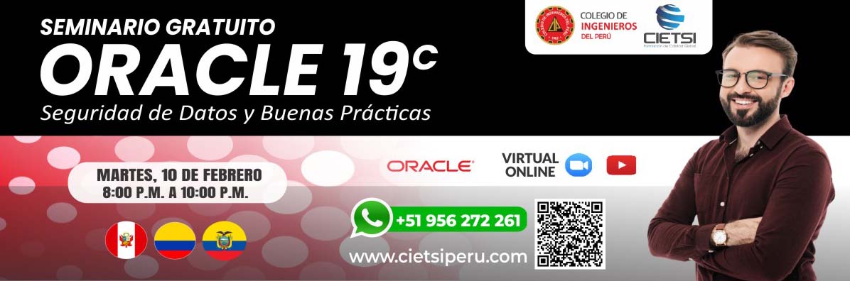 seminario gratuito oracle 19c    seguridad de datos y buenas practicas    2026